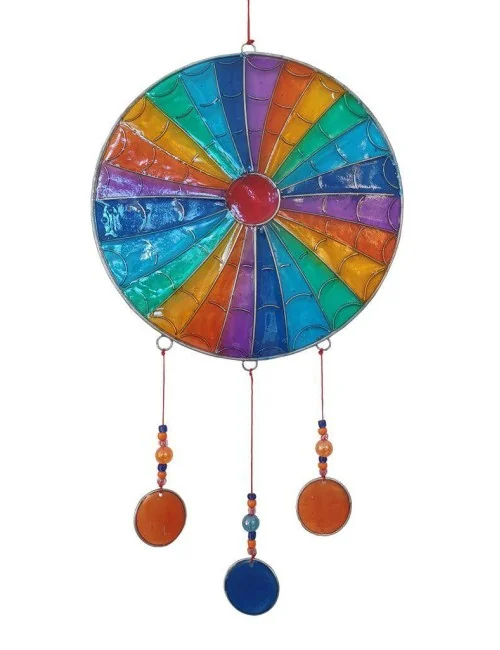 Suncatcher "Sun Rays" Resin multicolour 15x35cm