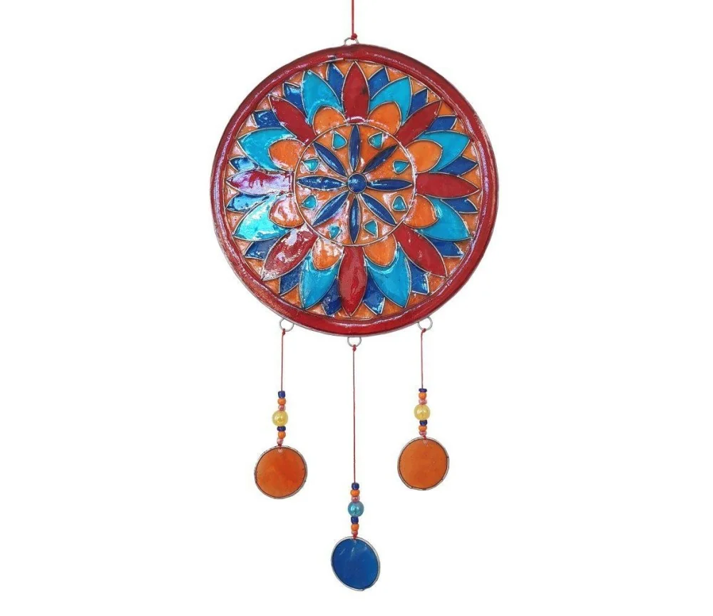 Suncatcher "Flower Mandala" Resin multicolour 15x35cm