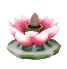 Backflow Kegel halter "Lotus", bunt, Resin, 4,5x8cm