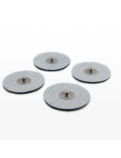 Klebe - Elektroden 4 er Pack (wie Original) rund - für Healy Gerät, TimeWaver, Elektro- & Tens- Stimulationsgeräte