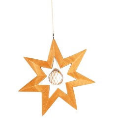 Kristallobjekt Stern natur 12cm