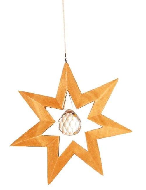 Kristallobjekt Stern natur 12cm