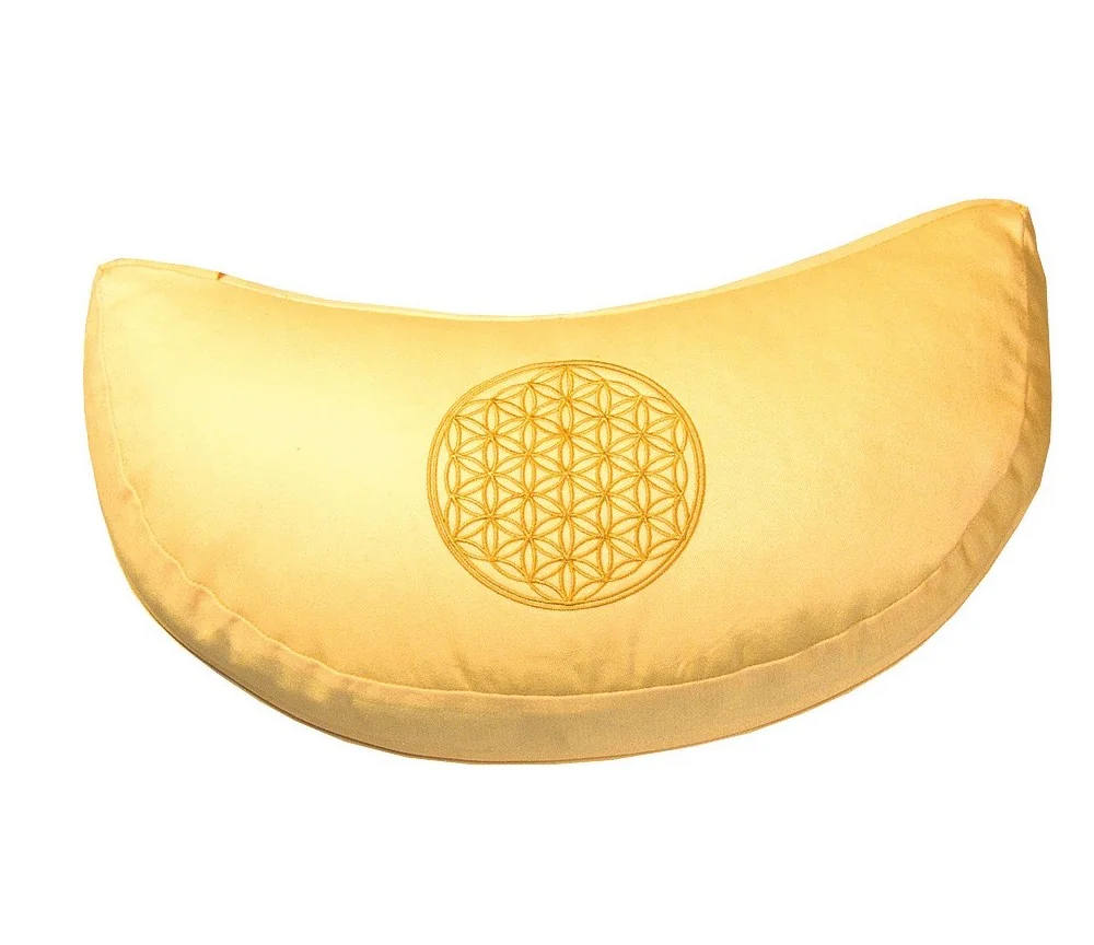 Meditationskissen mit Inlet "BDL" Baumwolle(80%), Polyester(20%) goldgelb