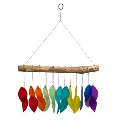 Muschelmobile "Wave" regenbogen 25x33cm