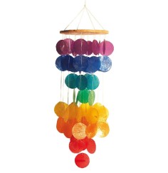 Muschelmobile regenbogenfarben 15x60cm