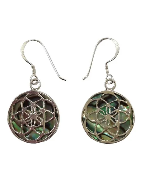 Ohrhänger "Paua Saat des Lebens" Silber 925 1