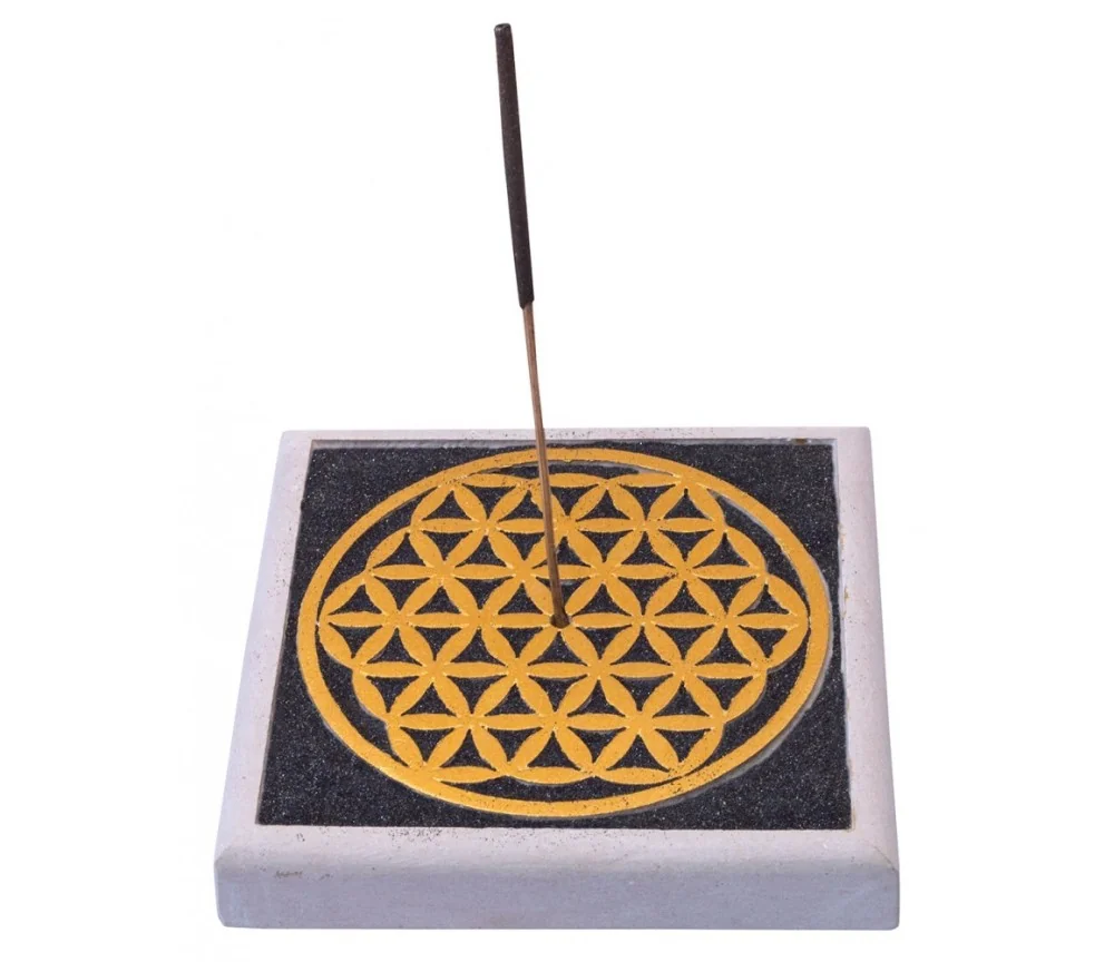 Räucherstäbchenhalter "Blume des Lebens" 10x10cm