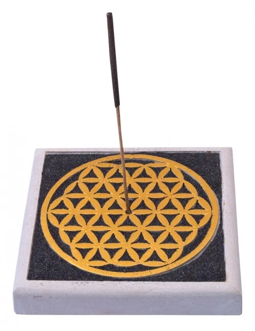 Räucherstäbchenhalter "Blume des Lebens" 10x10cm