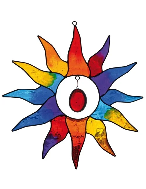 Suncatcher Sonne bunt 25cm