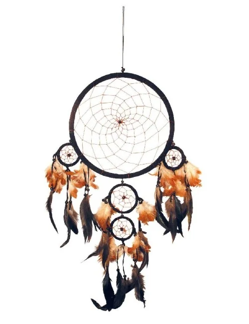 Traumfänger Mobile mit 5TF Leder 60cm