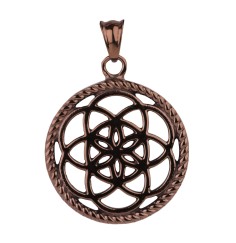 Anhänger - Traumfänger Saat des Lebens, mocca