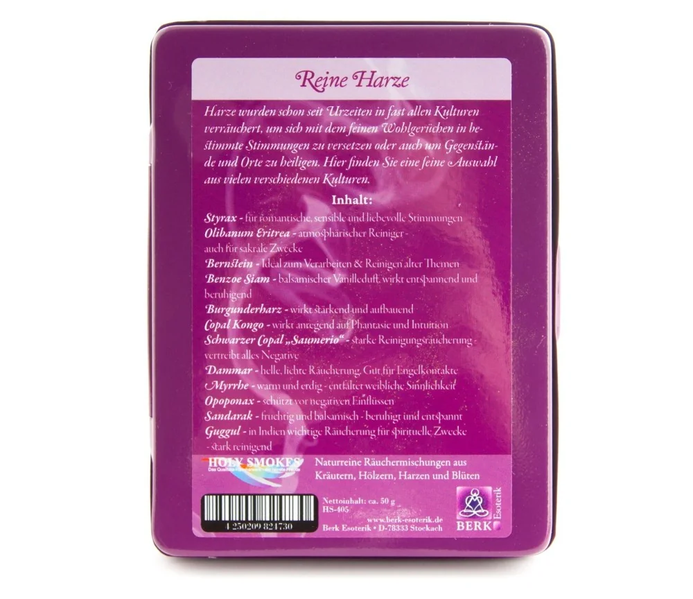 Räuchersortiment - Reine Harze - 12 Döschen