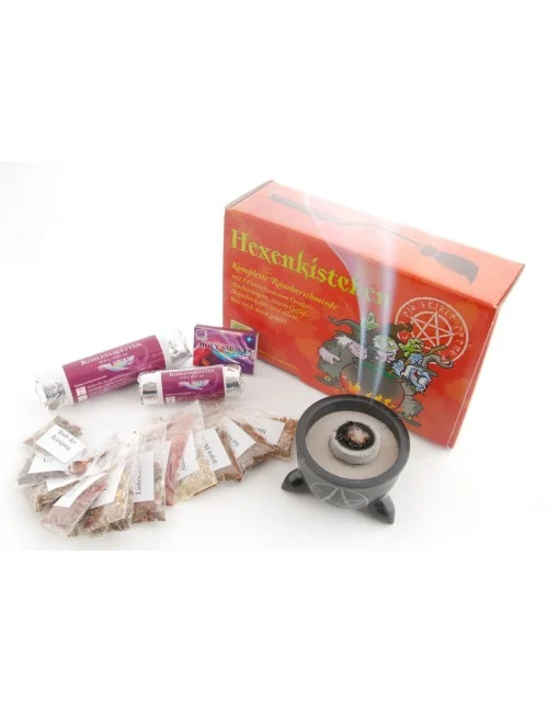 Räucher Set - Hexenkistchen - komplette Räucherschmiede