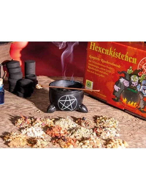 Räucher Set - Hexenkistchen - komplette Räucherschmiede