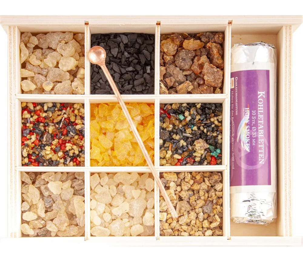 Räucherharz-Geschenksortiment - inkl. 9 verschiedenen Harzen