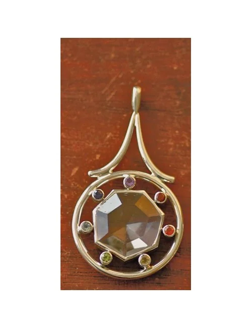 Chakra-Rad mit Bergkristall