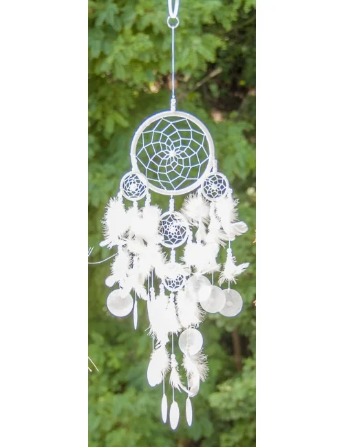 Traumfänger mit Capiz-Muscheln