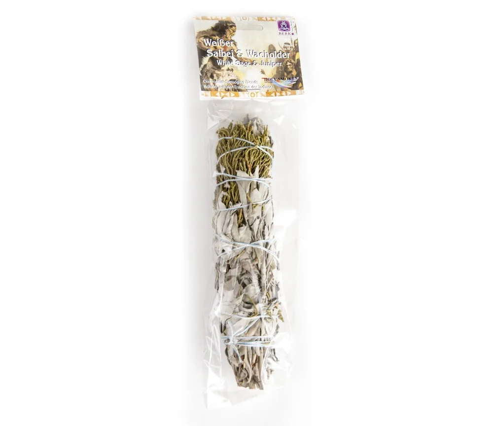 Smudge Bündel - Räucherware - Weißer Salbei & Wacholder - Bündel groß