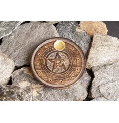 Räucherstäbchenhalter & Räucherkegel Halter - Pentagramm