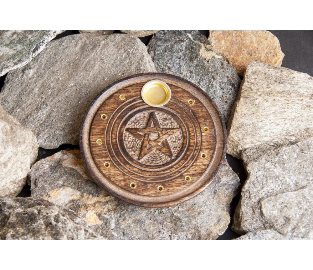 Räucherstäbchenhalter & Räucherkegel Halter - Pentagramm