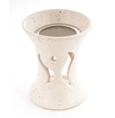 Räucherstövchen - Flamme - aus Ton mit Sieb ca. 10,5x8 cm