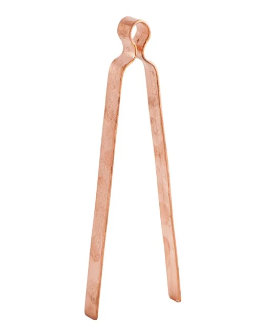 Räucherzange Kupfer mit Gravur 22x1,5 cm