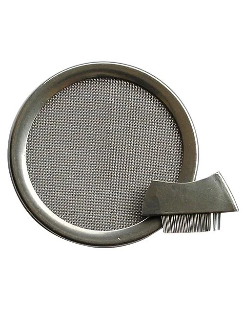 Edelstahl-Räuchersieb 6 cm mit Bürstchen