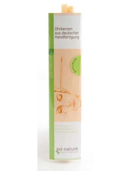 Pd- Nature - Basilikum Ohrkerzen - Paar - Länge ca. 22 cm