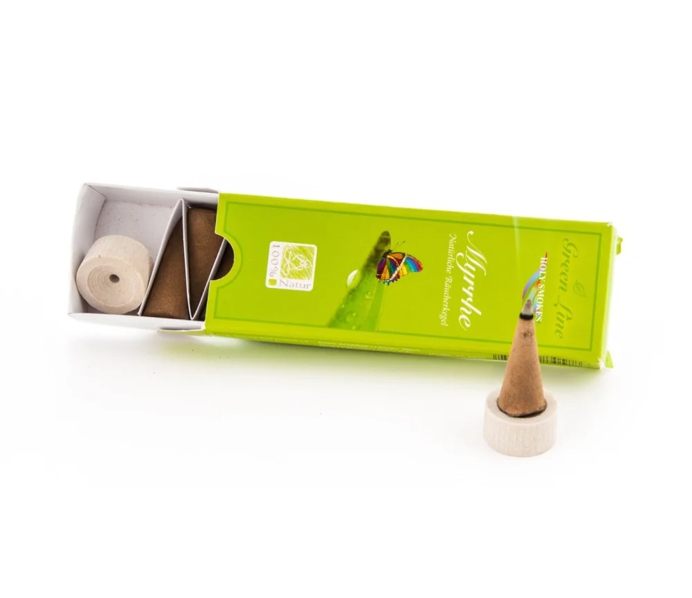 Hoy Smokes - Räucherkegel - Green Line - Myrrhe
