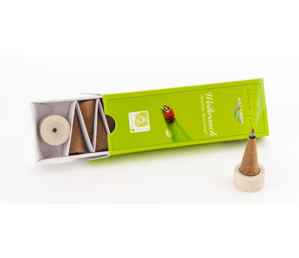 Hoy Smokes - Räucherkegel - Green Line - Weihrauch