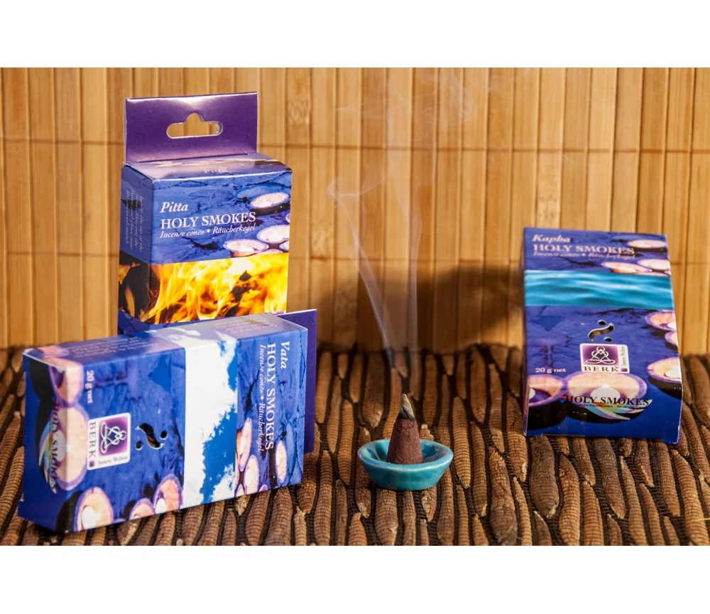 Holy Smokes - Räucherkegel Ayurvedisch - Sortiment - 3er Pack - 1 x je Sorte