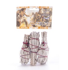 Smudge Bündel Mini - weißer Salbei 3 erPack - ca.10 cm