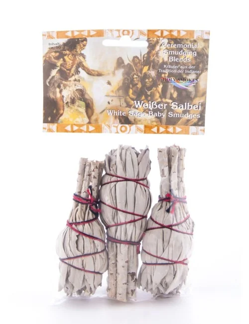 Smudge Bündel Mini - weißer Salbei 3 erPack - ca.10 cm