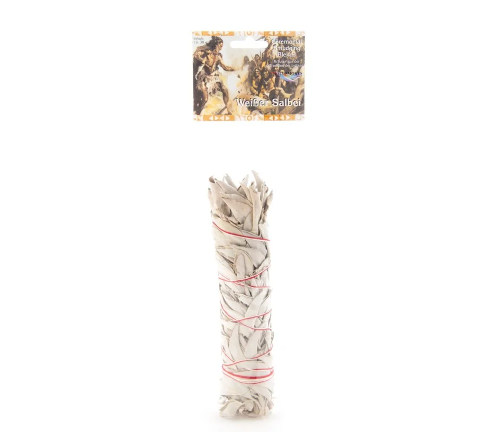 Smudge Bündel - weißer Salbei - 1 Stück - ca. 23 cm