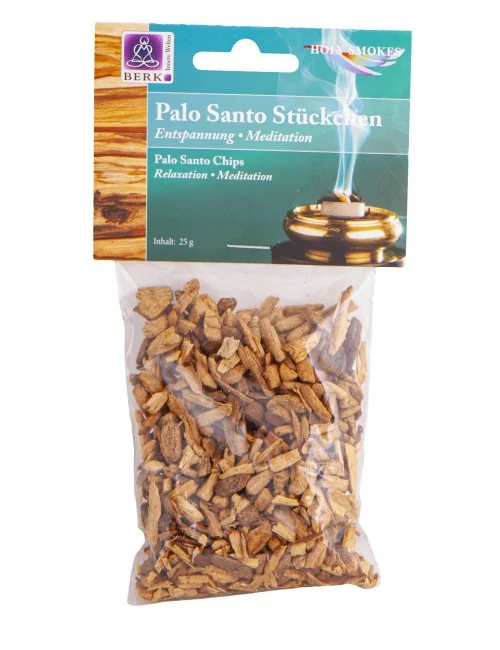 Holy Smokes - Räucherwerk in Tüten - Palo Santo Stückchen 25 g, grob
