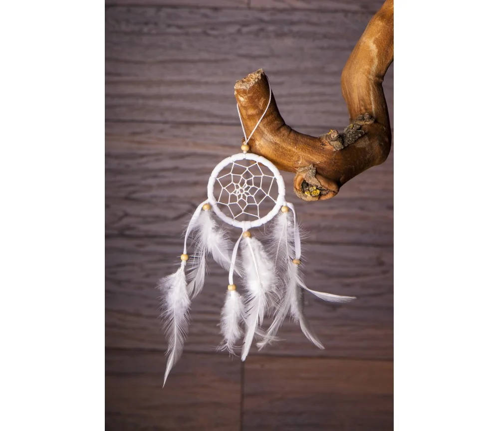 Traumfänger - weiß ca. 25 x 6 cm