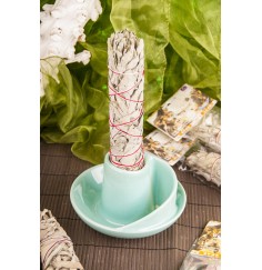 Smudge Bowl Ständer  "Wave", türkis