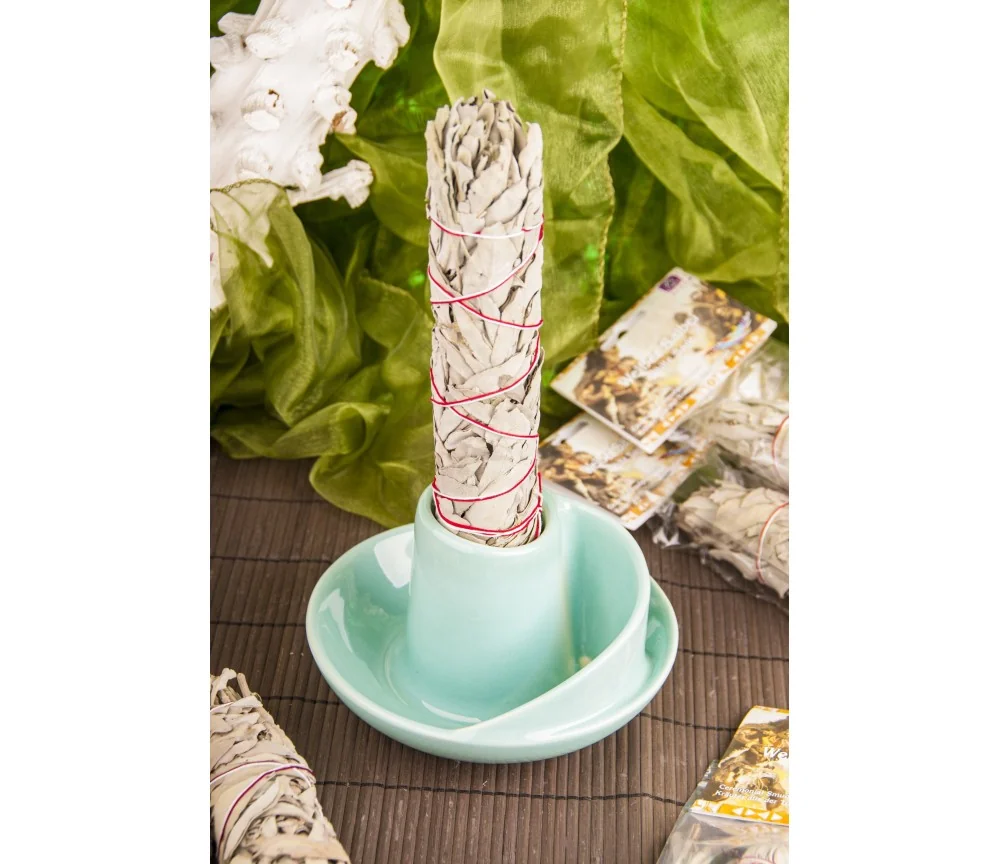 Smudge Bowl Ständer "Wave", türkis