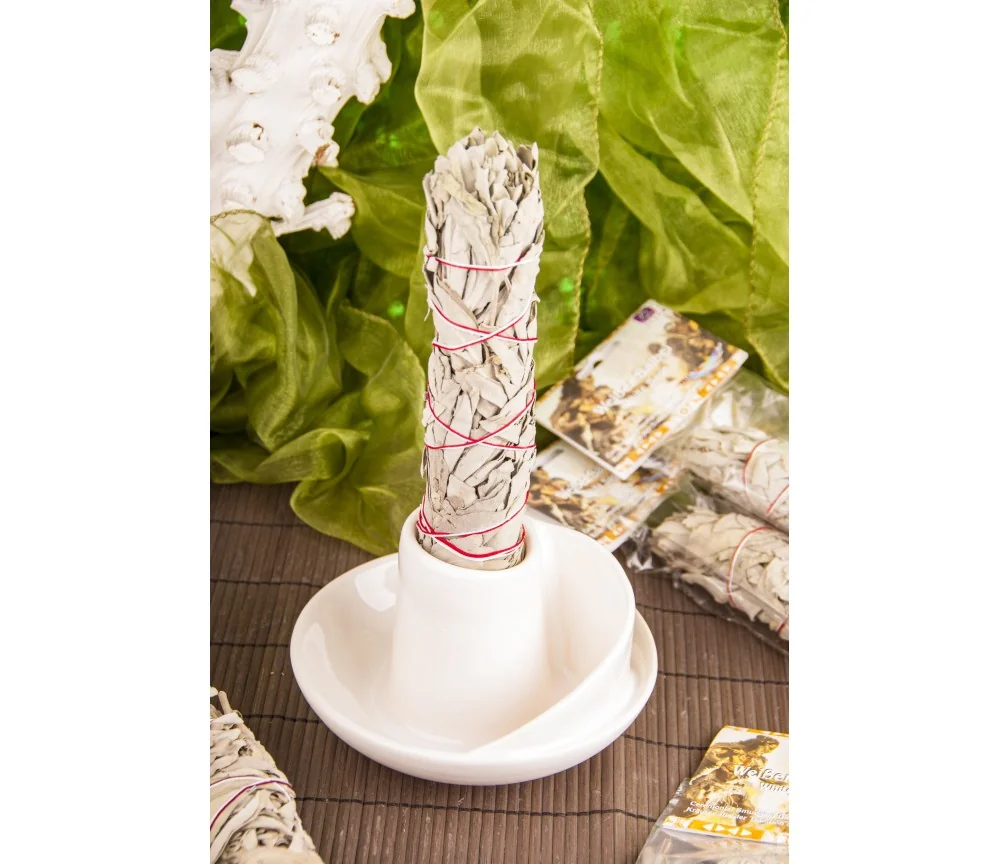 Smudge Bowl Ständer "Wave", weiß