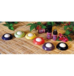 Duftstein Raumschiff schwarz - 5,5 cm - Keramik - 2er Pack