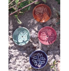 Räucherstäbchenhalter -  Keramik - rund