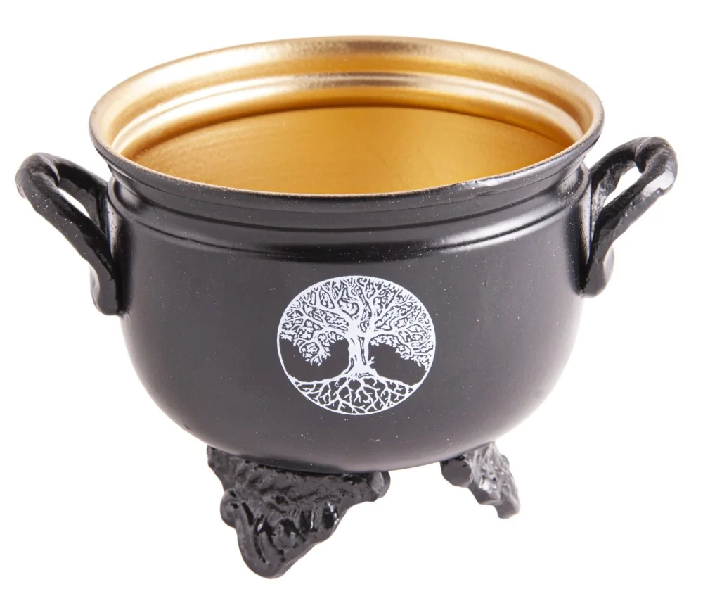 Räuchergefäß - Hexenkessel - Caldron Lebensbaum ca. 10x8,5cm