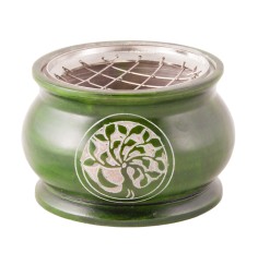 Räuchergefäß mit Netz - Yggdrasil grün