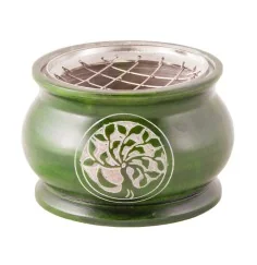 Räuchergefäß mit Netz - Yggdrasil grün