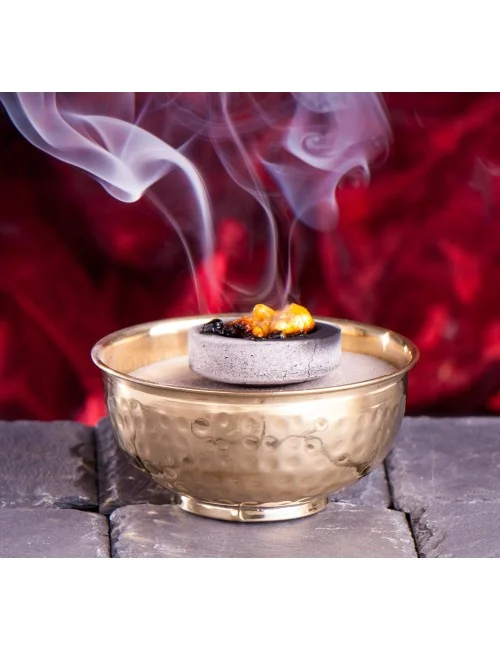 Räucherschale - Messing gehämmert ca.11x5cm