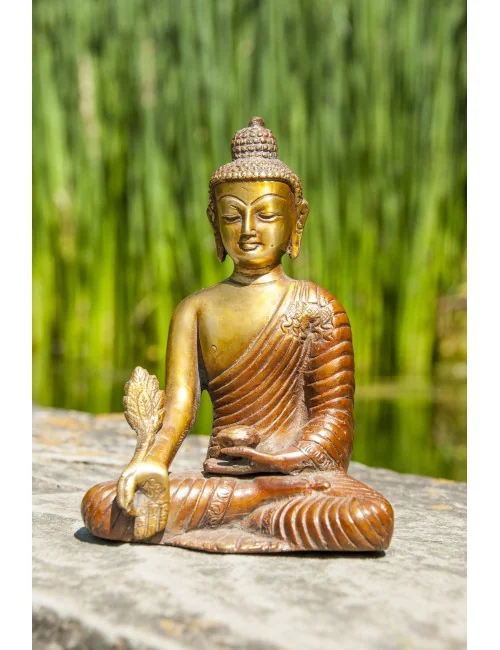 Statue - Buddha - Messing ca. 16 cm