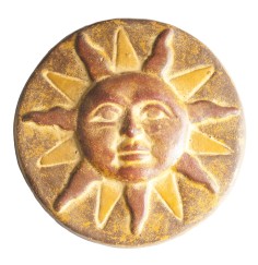 Wanddekoration Sonne, Keramik ca. 24 cm