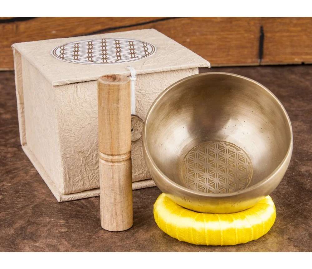 Klangschalen Set - Blume des Lebens, klein - ca. 9,5 cm