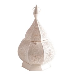 Orientalische Laterne - Wunderlampe - weiß ca. 39 x 29 cm