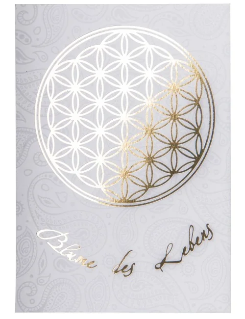 Blume des Lebens Postkarte